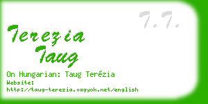 terezia taug business card